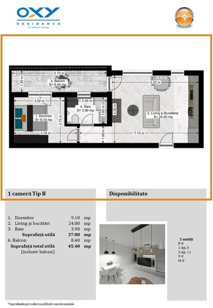 Pallady- Oxy Residence 3 Studio Tip B mega discount